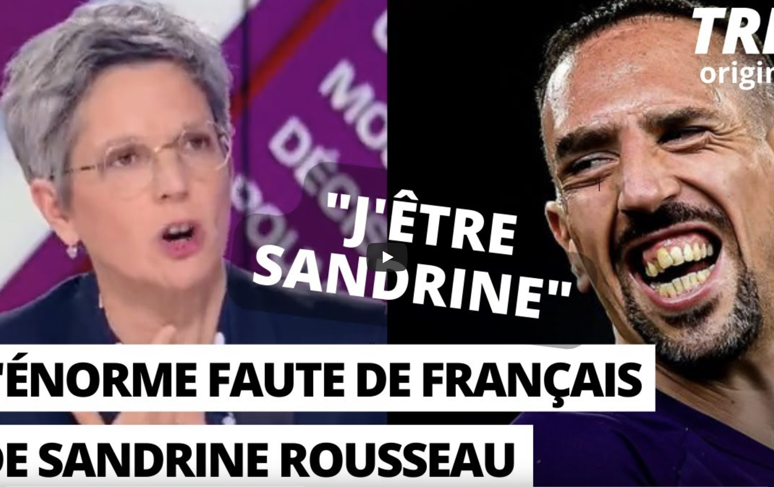 Sandrine Rousseau prête allégeance à Franck Ribéry en faisant une grave faute de français (VIDÉO)