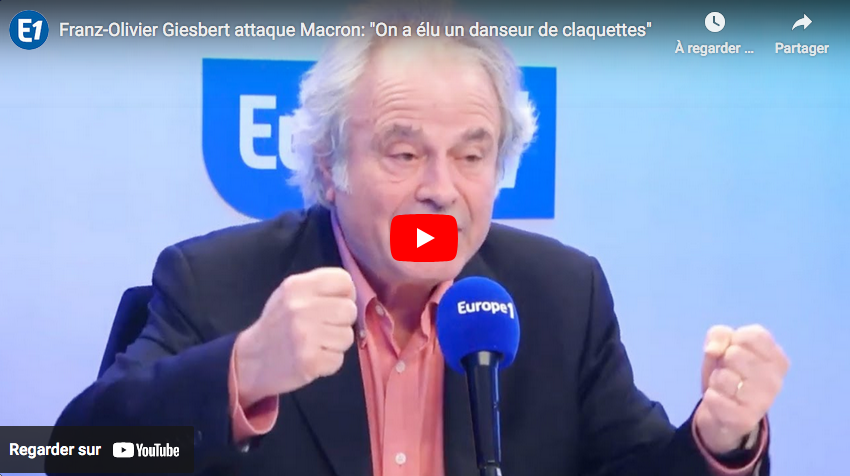 Franz-Olivier Giesbert attaque Macron : “On a élu un danseur de claquettes” (VIDÉO)