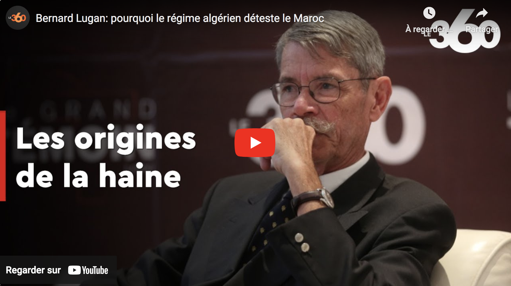 Bernard Lugan : Pourquoi le régime algérien déteste le Maroc (VIDÉO)