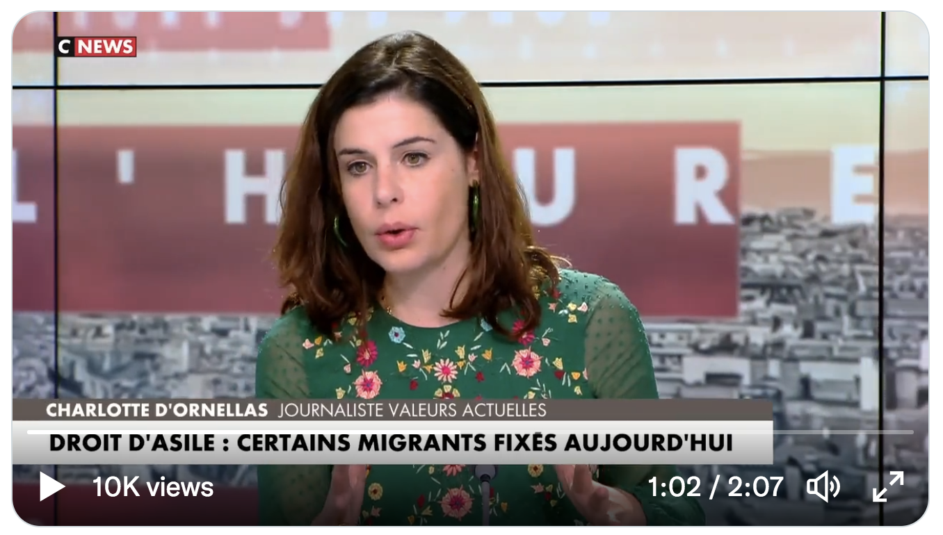 Charlotte d’Ornellas : “Est-il possible de considérer qu’il existe des frontières extérieures à l’Europe ? Aujourd’hui, la Commission européenne refuse de répondre à cette question” (VIDÉO)