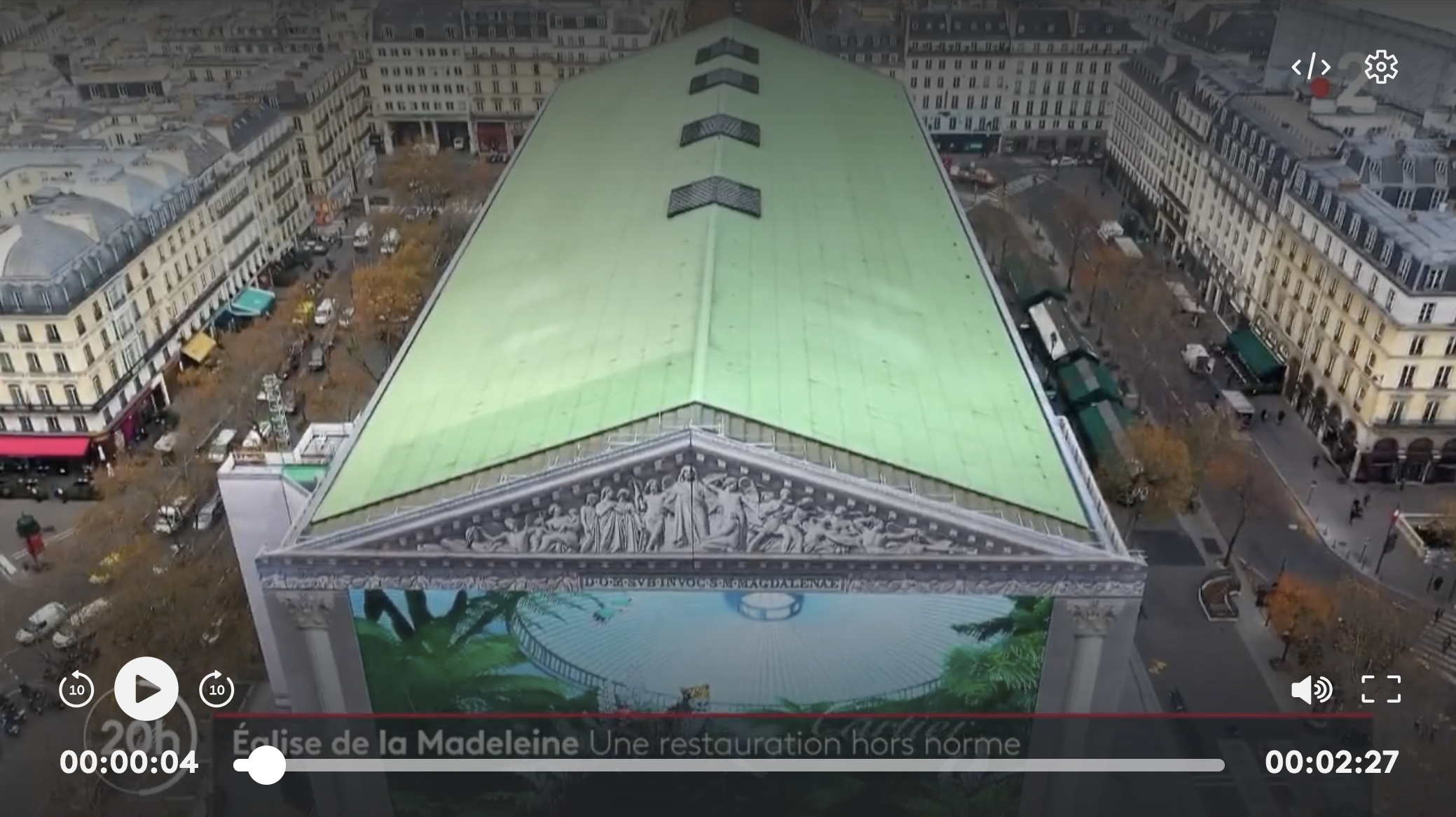 Patrimoine : dans les coulisses de la rénovation de la façade de l’église de la Madeleine (REPORTAGE)