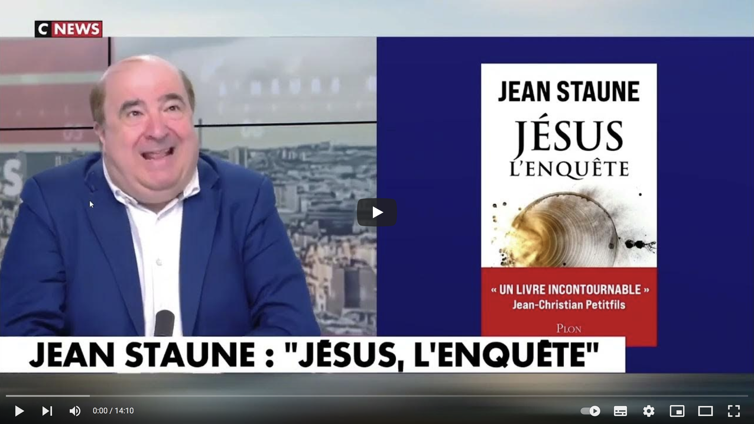 Jean Staune parle de son ouvrage “Jésus, l’enquête” chez Pascal Praud (VIDÉO)