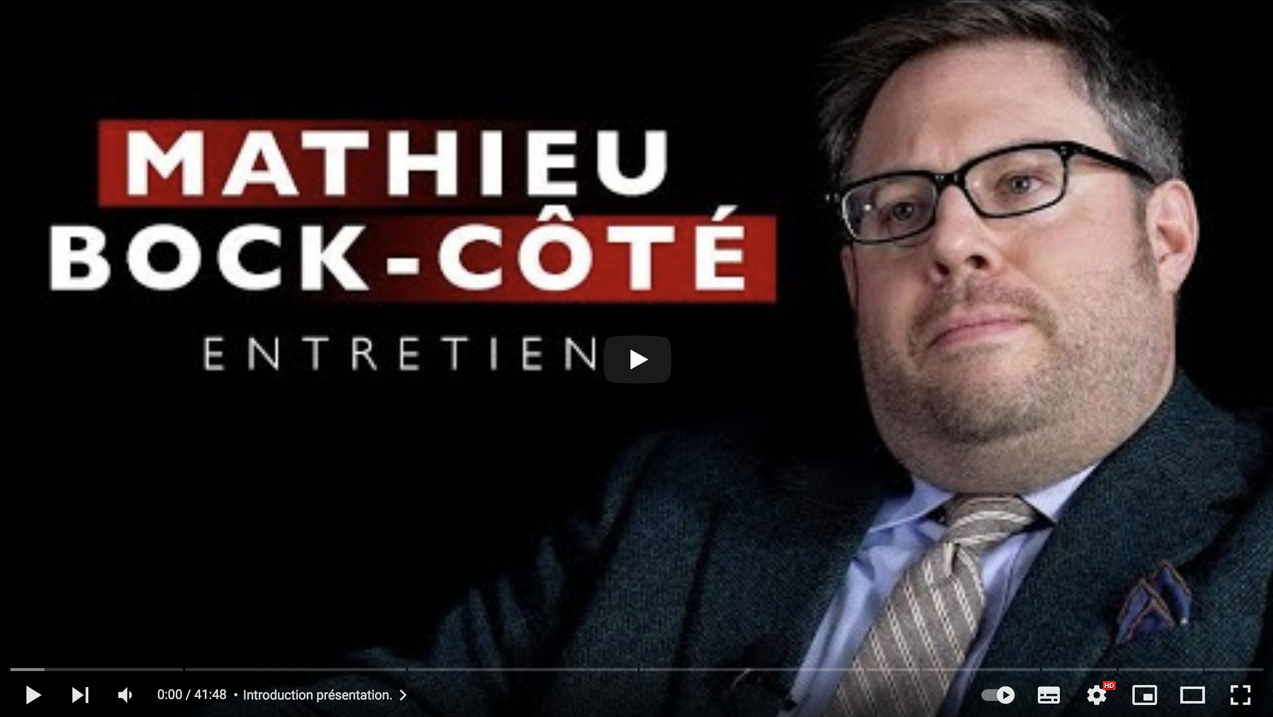 Mathieu Bock-Côté : “Si vous critiquez le multiculturalisme, vous êtes raciste !” (VIDÉO)