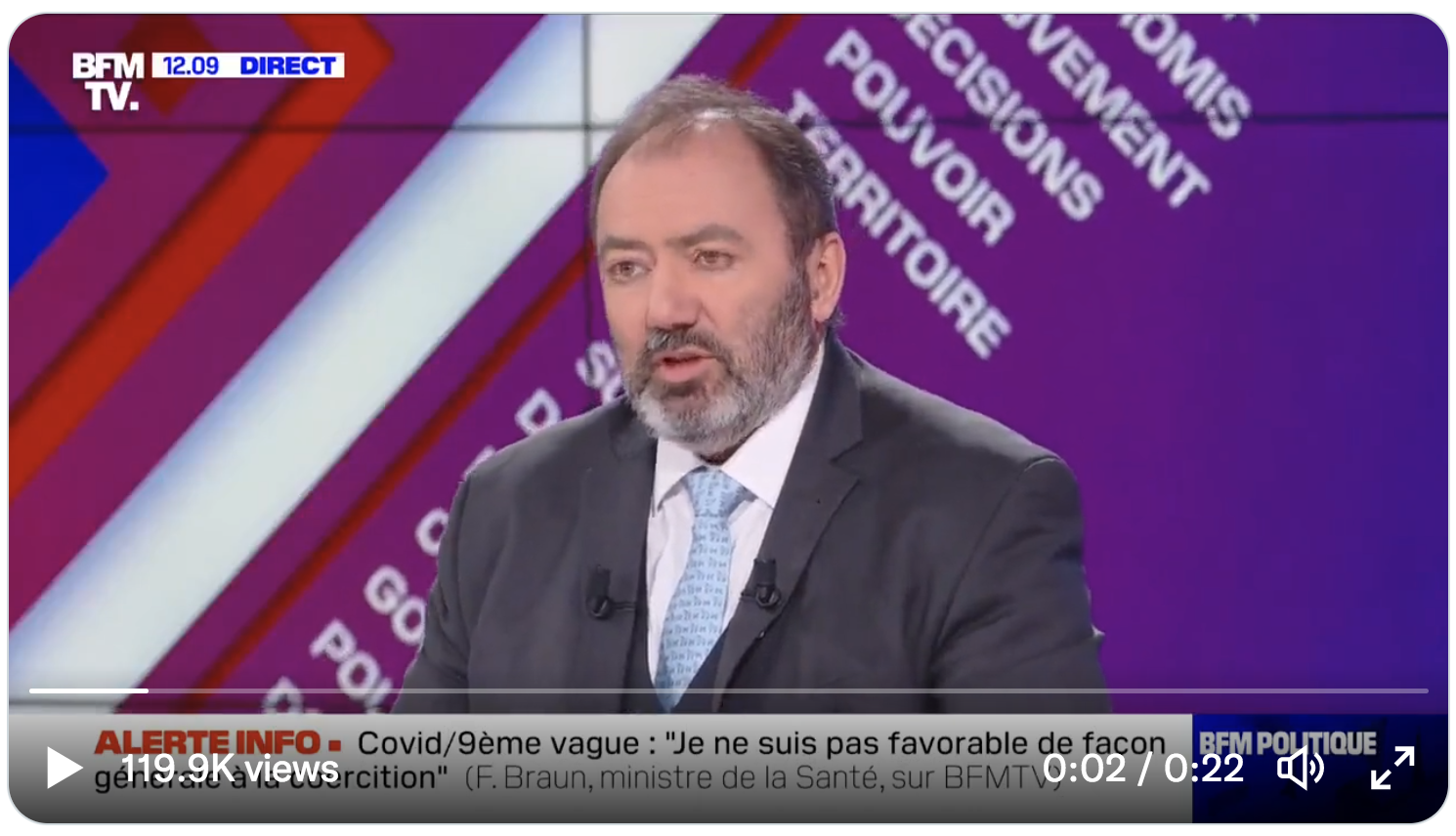 Le ministre de la Santé François Braun menace tranquillement les Français (VIDÉO)