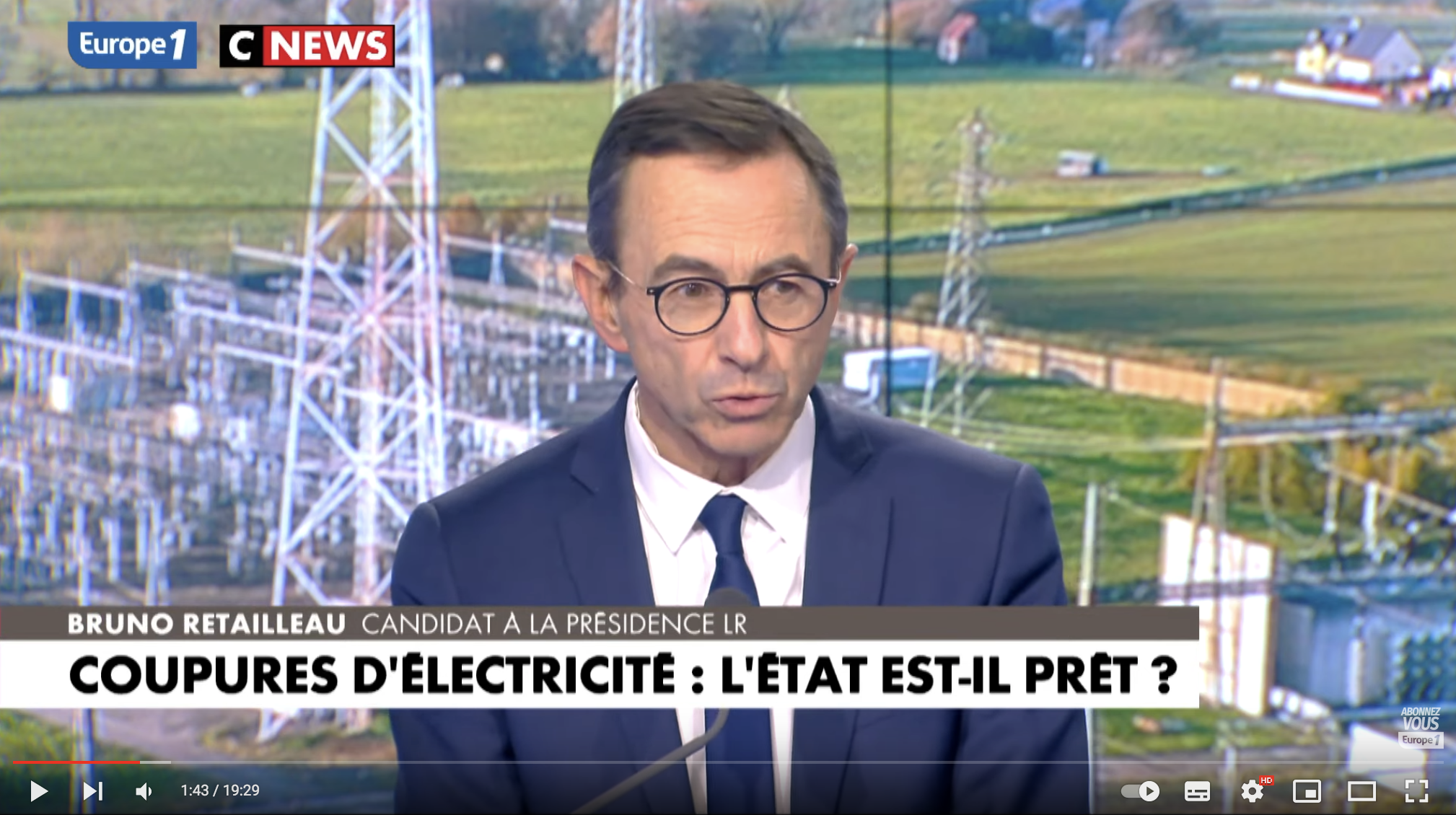 Bruno Retailleau (LR) sur les coupures d’électricité : “On va en réalité reconfiner les Français” (VIDÉO)