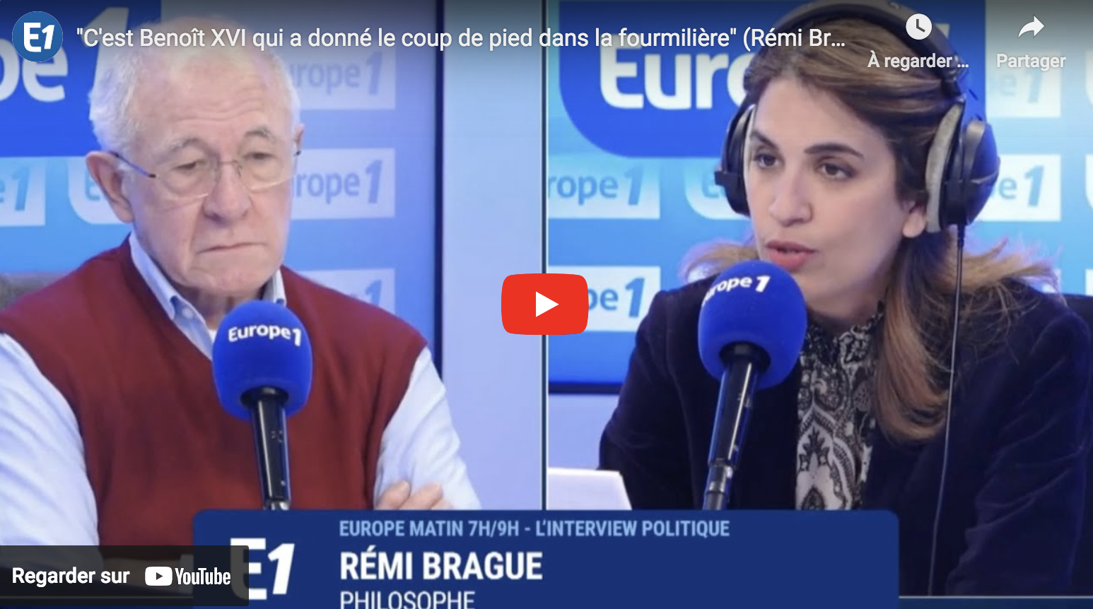 Rémi Brague : “L’islamisme est bel et bien un islam”