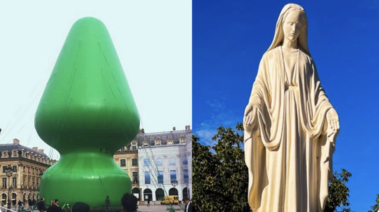 L’une des ces statues a été interdite par la justice administrative. Devinez laquelle ?