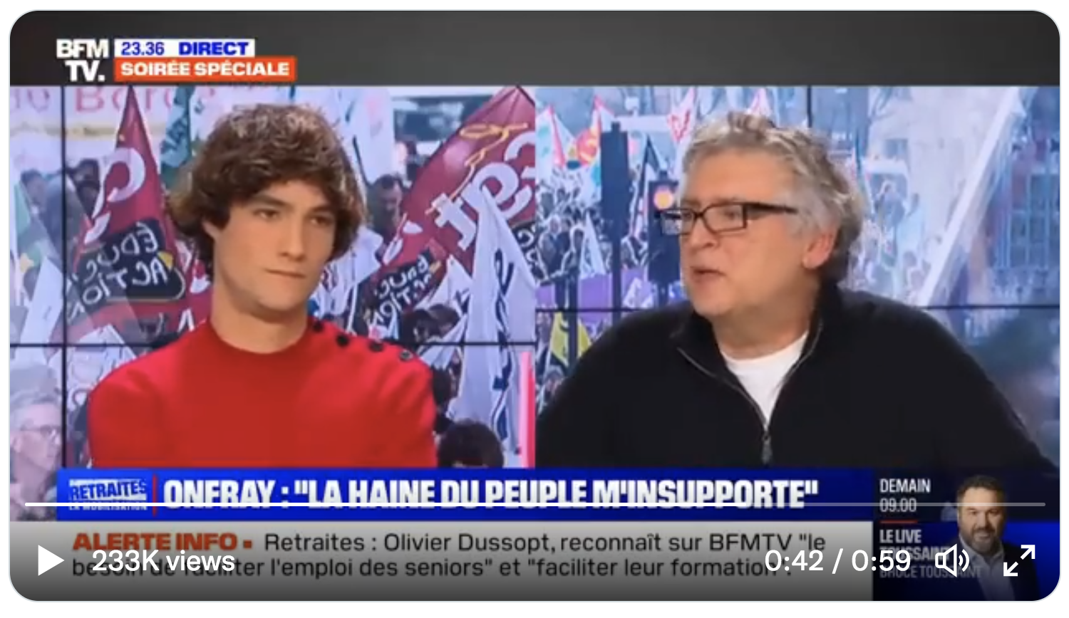 Michel Onfray devant un plateau BFM médusé : “Évidemment que la race existe” (VIDÉO)