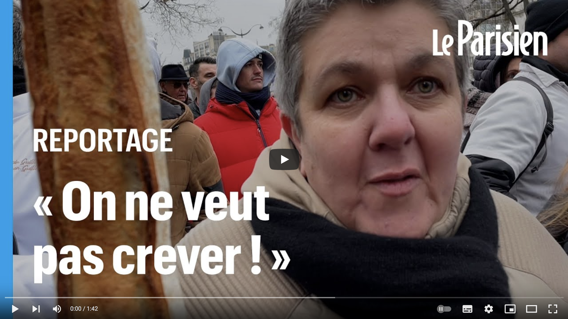 Paris : des centaines de boulangers dans la rue contre l’explosion des prix de l’énergie (REPORTAGE)