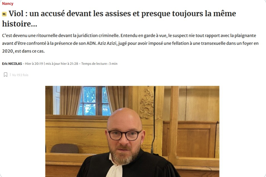 L’avocat d’un migrant afghan jugé pour viol : “en totale méconnaissance des règles culturelles européennes, il pourrait avoir interprété certains gestes et comportements de la plaignante comme une invitation à avoir un rapport sexuel” !