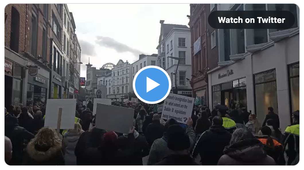 Les Irlandais continuent de manifester contre l’immigration, silence des médias en France (VIDÉO)