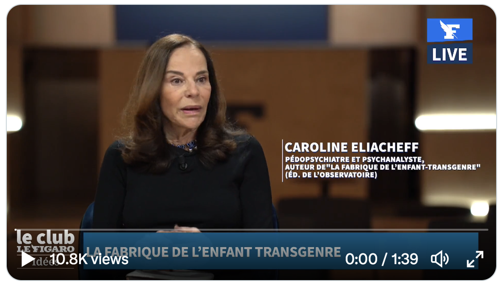 Enfants trans : « Des enfants sains prennent des traitements qui ont des effets secondaires parfois irréversibles et à long terme délétères : c’est un scandale sanitaire » (VIDÉO)
