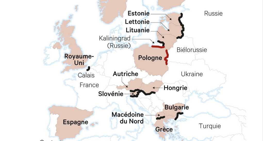 La France est le seul pays de l’UE à avoir un mur pour empêcher les migrants de sortir…