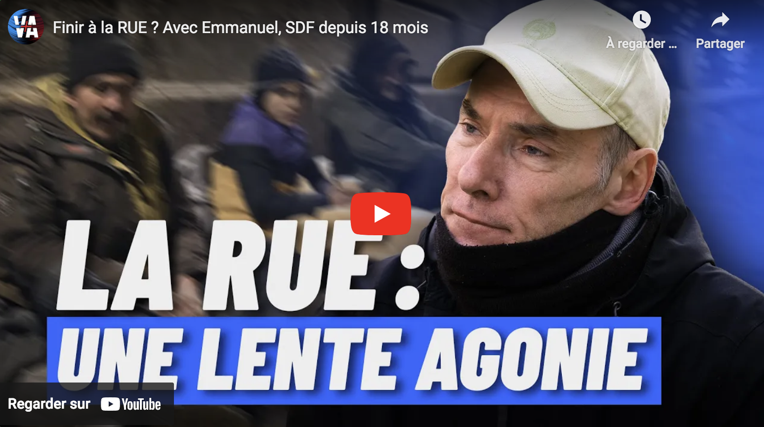 Emmanuel, SDF depuis 18 mois, dénonce la préférence étrangère (VIDÉO)