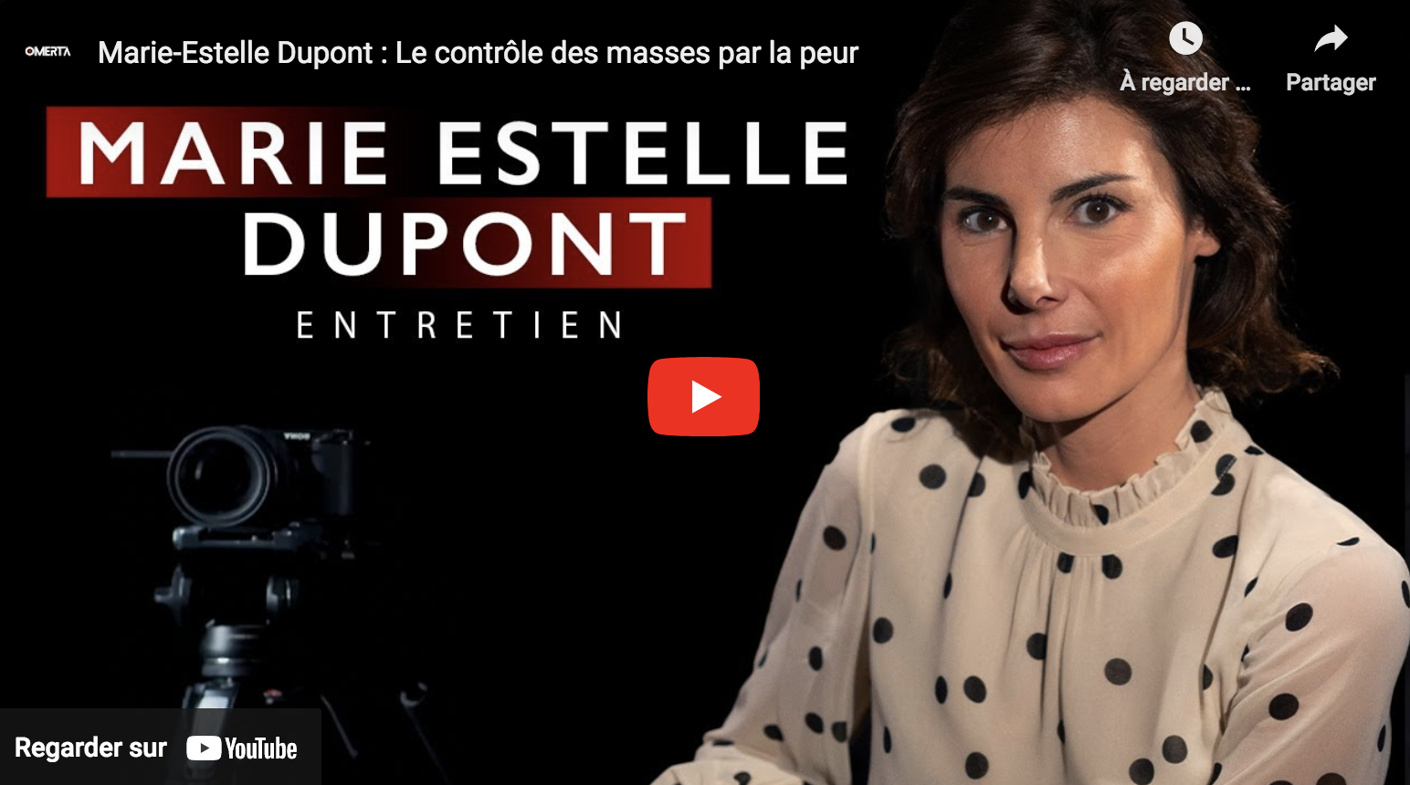 Marie-Estelle Dupont : Le contrôle des masses par la peur (ENTRETIEN)