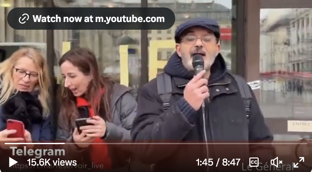 Manifestation devant le siège de l’AFP (VIDÉO)