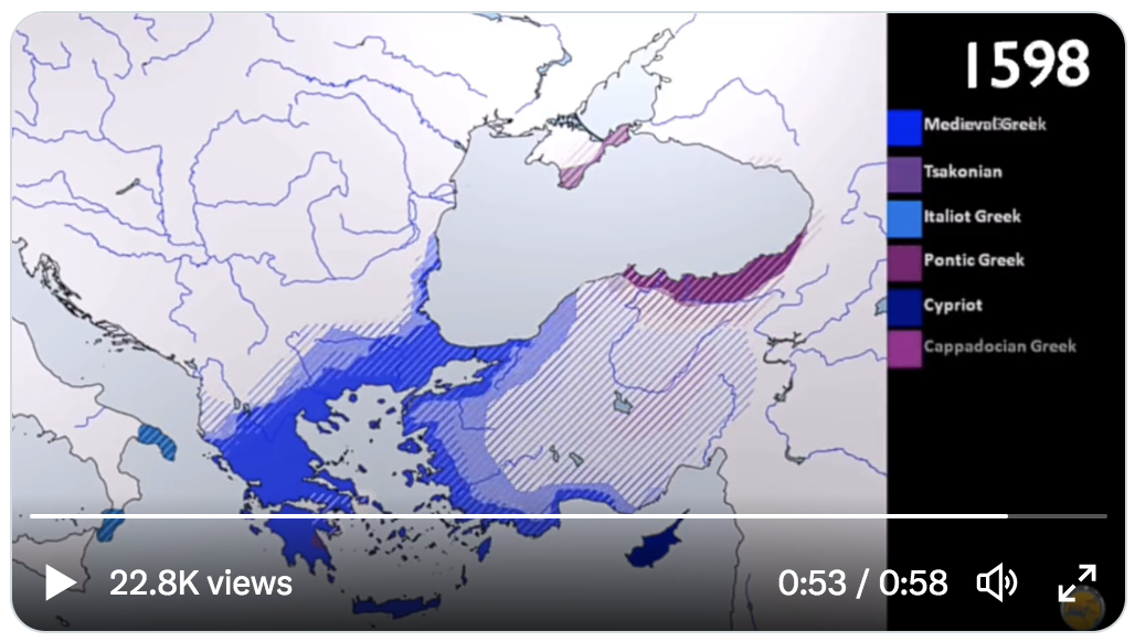 La diffusion de la langue grecque à travers les siècles (VIDÉO)
