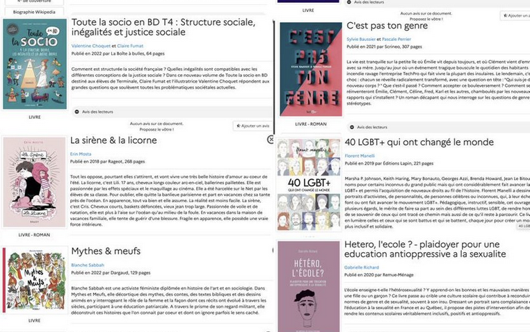 Dans les bibliothèques scolaires aussi l’endoctrinement des enfants est permanent, démonstration avec le CDI du lycée Charles Gabriel Pravaz