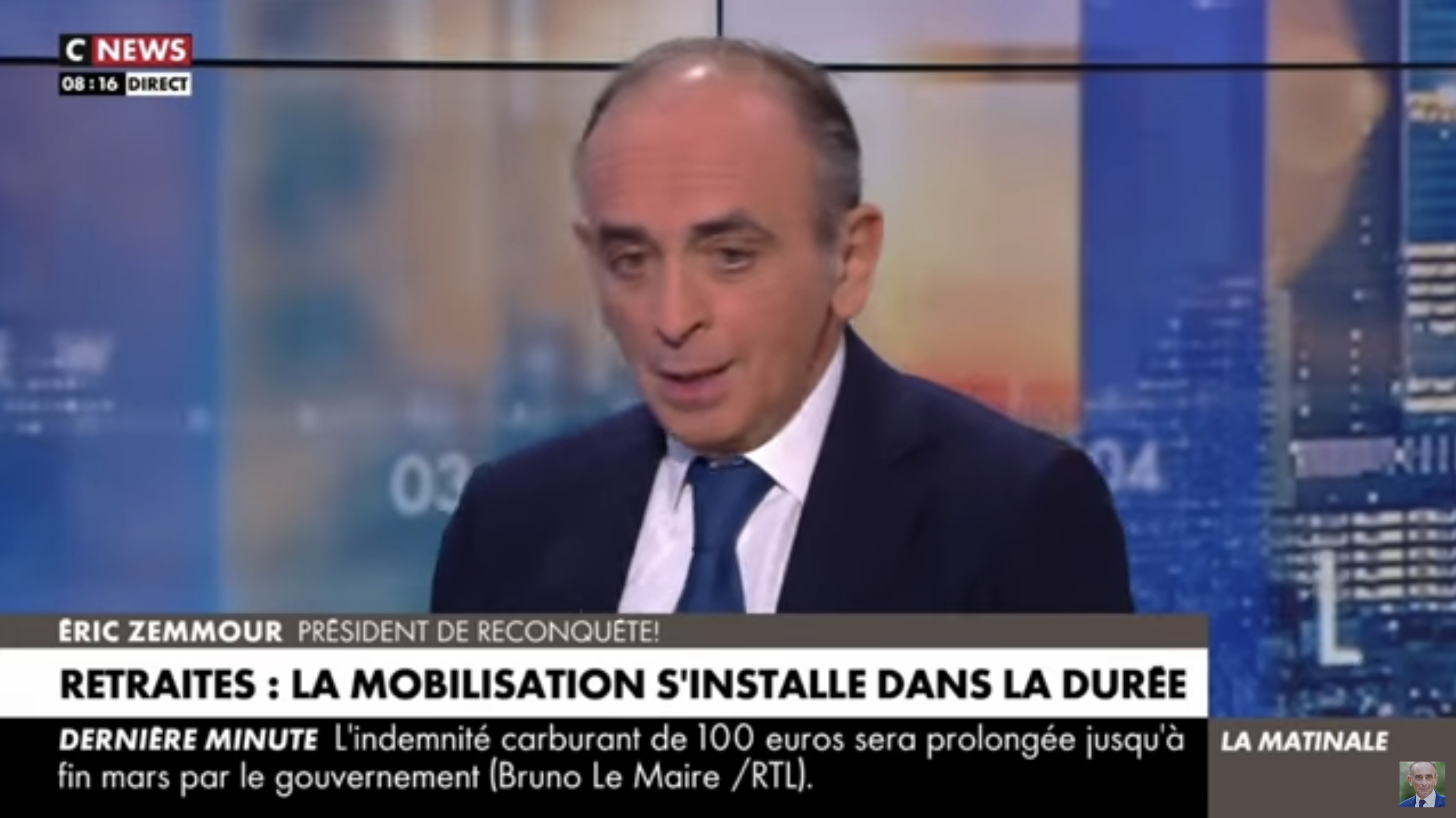 Éric Zemmour : “Emmanuel Macron n’est pas légitime pour demander des efforts aux Français” (VIDÉO)