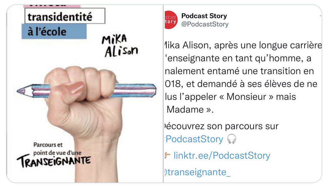 Vos enfants sont menacés : La région académique Grand Est a recruté une « experte » de la trans-identité qui se fait appeler Mika Alison pour propager cette idéologie auprès des élèves