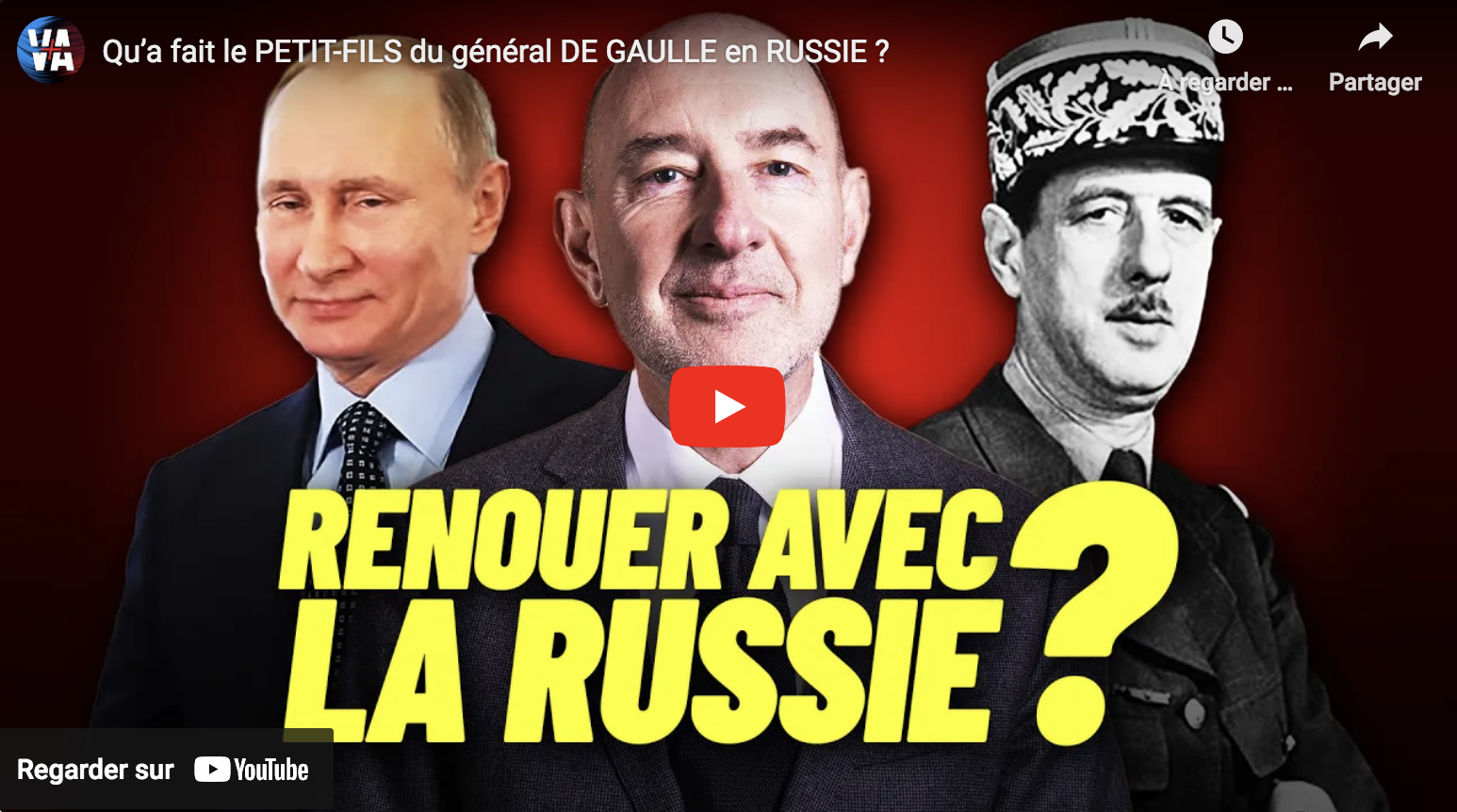 Qu’a fait le petit-fils du général De Gaulle en Russie ? (ENTRETIEN)
