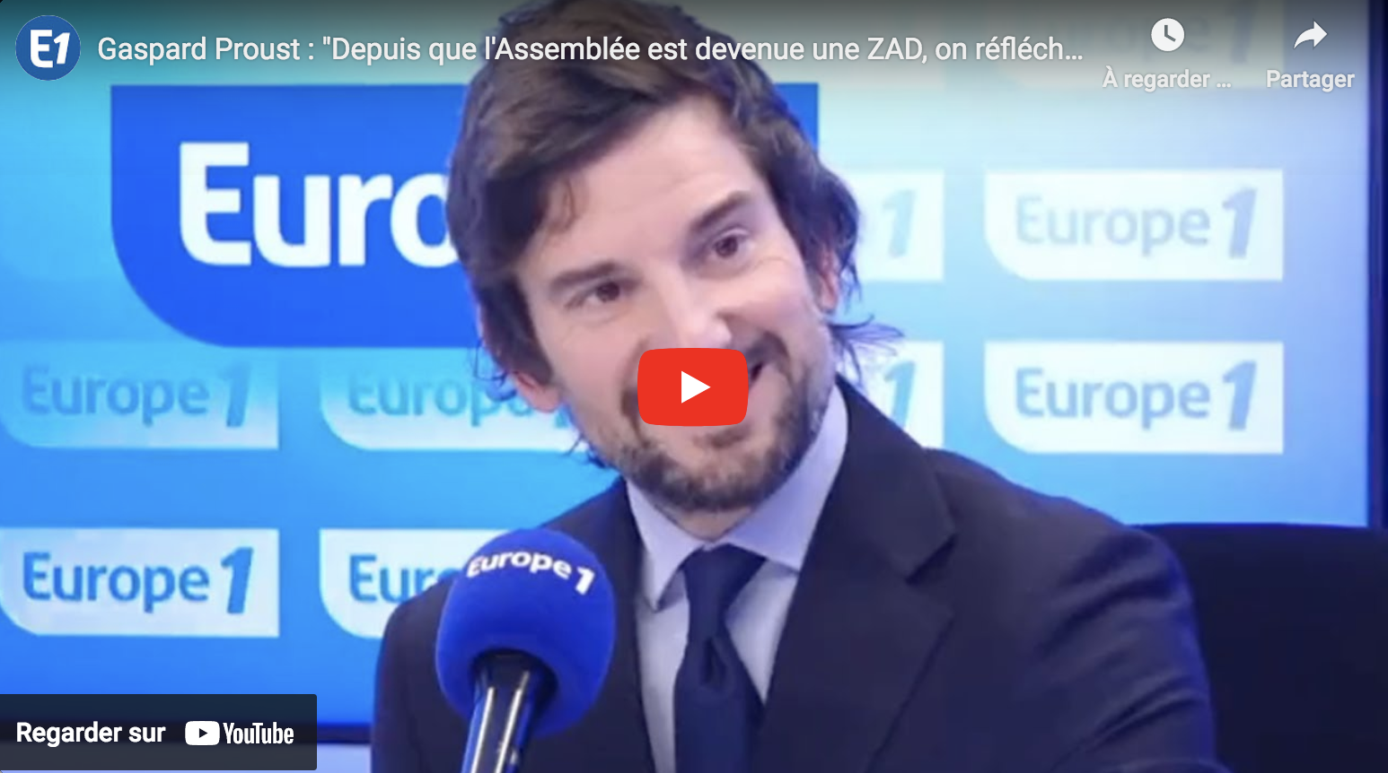 Gaspard Proust : “Depuis que l’Assemblée est devenue une ZAD, on réfléchit à mettre un pédiluve ici” (VIDÉO)