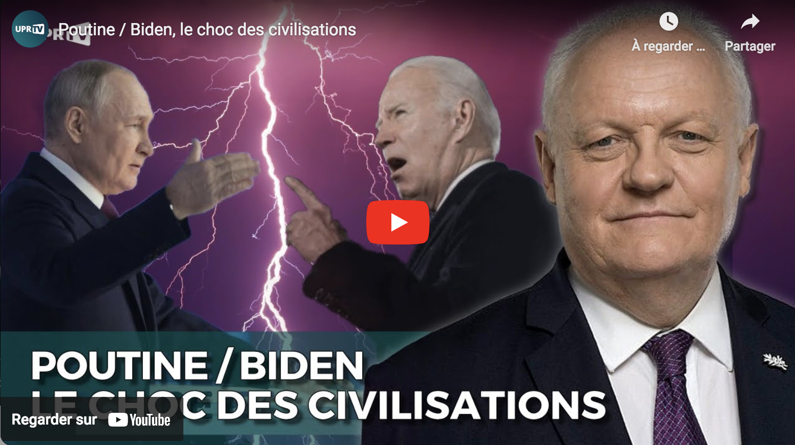 Poutine / Biden, le choc des civilisations (François Asselineau)