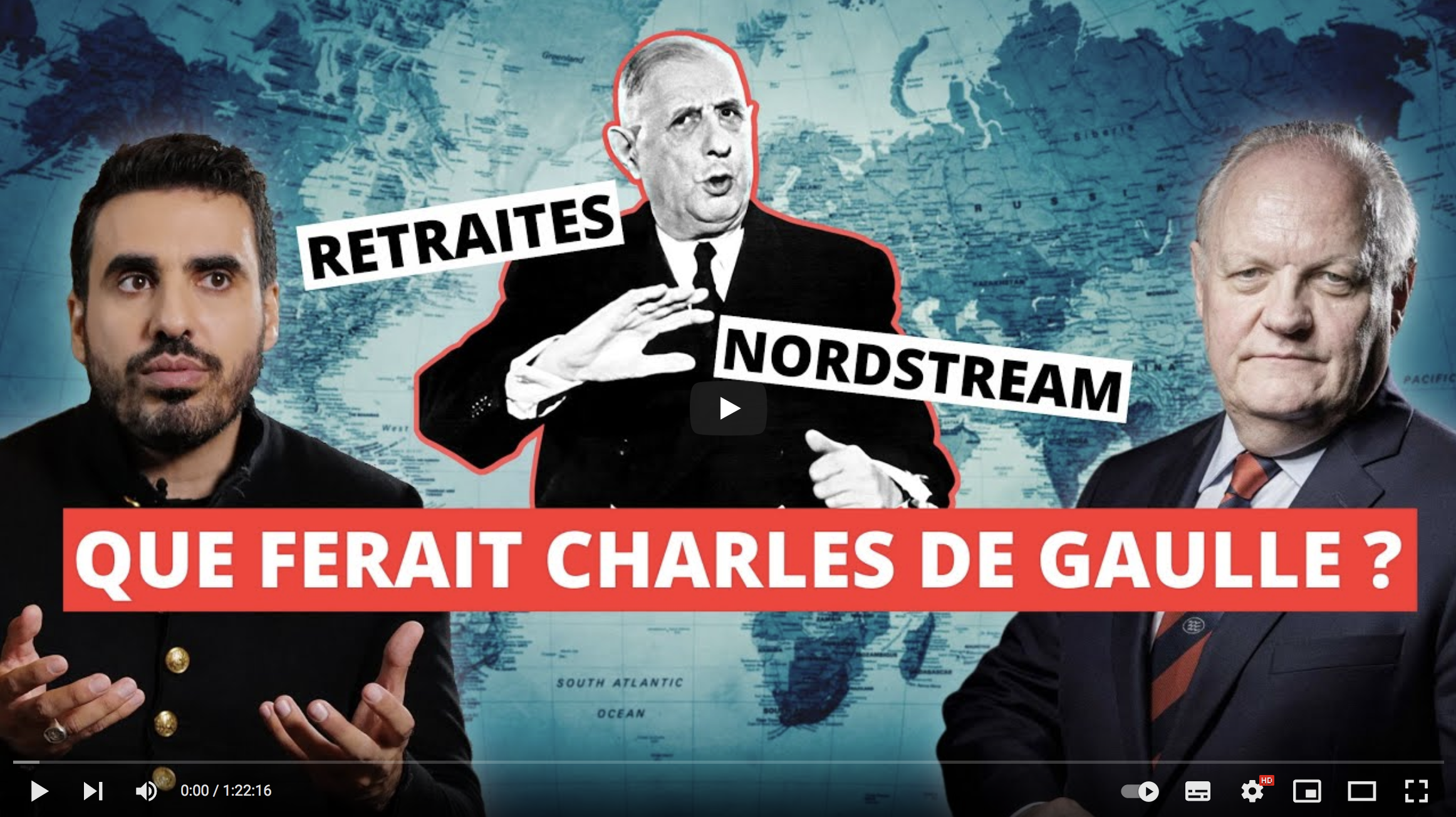 Retraites, NordStream : Que ferait Charles de Gaulle ? (François Asselineau)
