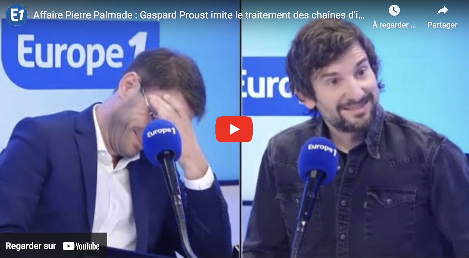 Affaire Pierre Palmade : Gaspard Proust imite le traitement des chaînes d’informations (VIDÉO)