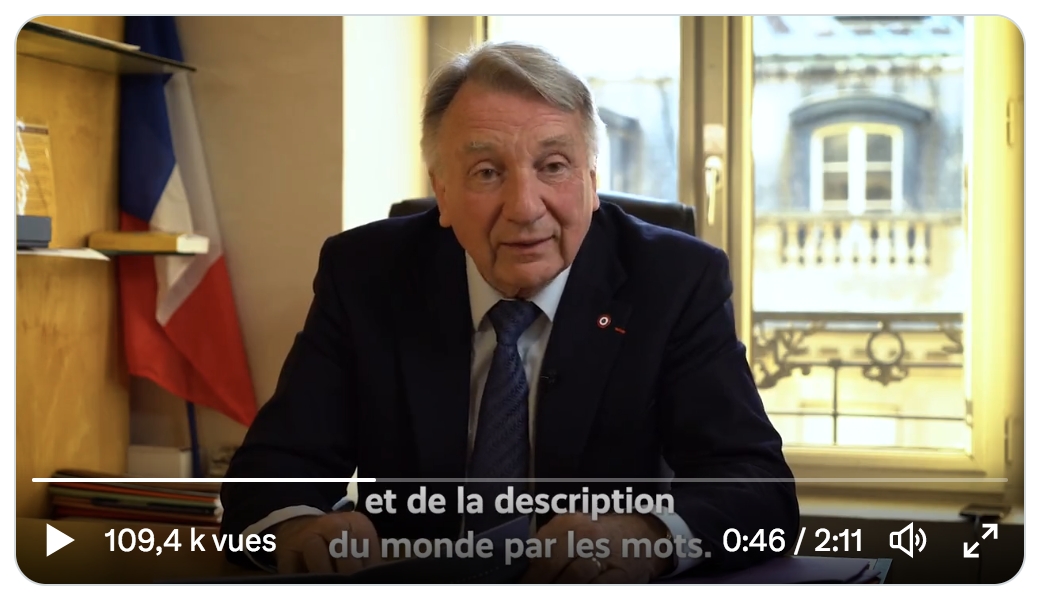 Roger Chudeau (RN) : “Il est urgent d’interdire l’écriture inclusive dans les documents administratifs et universitaires” (VIDÉO)