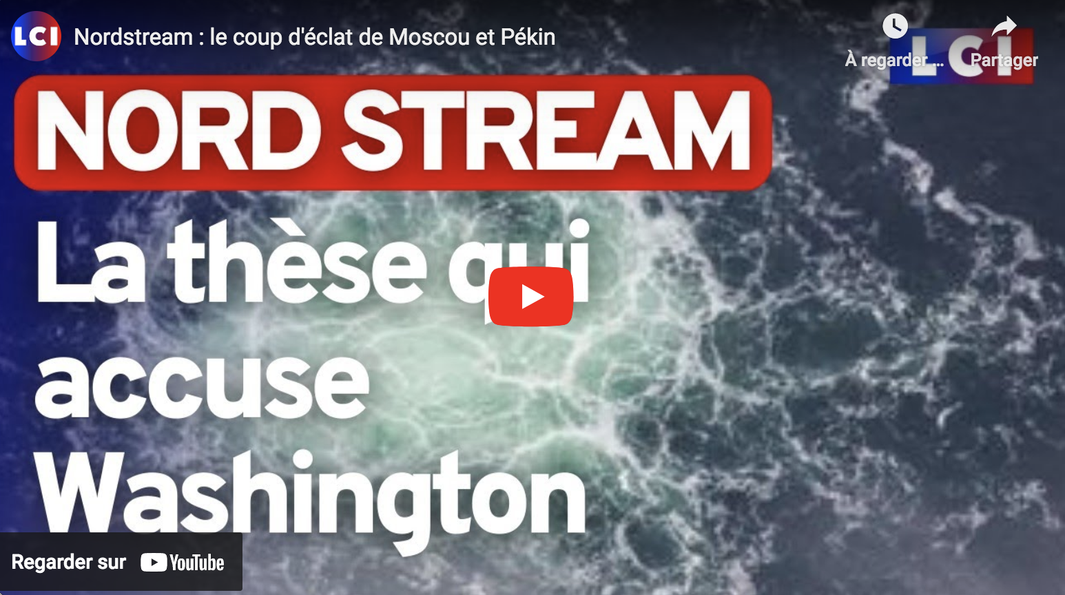 Explosion des gazoducs Nordstream : la thèse qui accuse Washington (LCI)