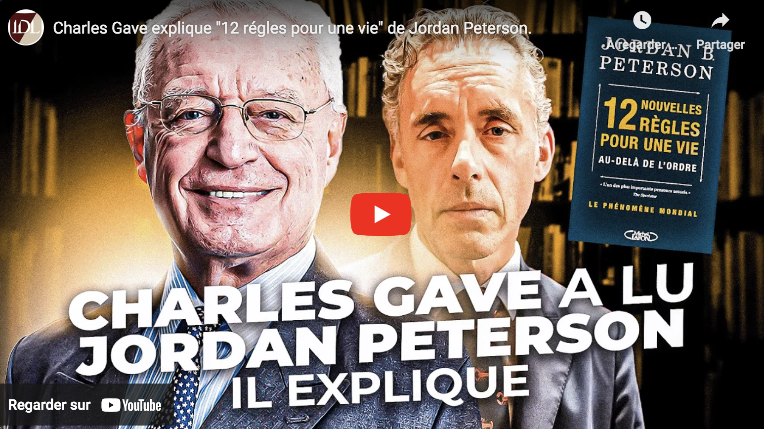 Charles Gave explique “douze règles pour une vie” de Jordan Peterson (VIDÉO)