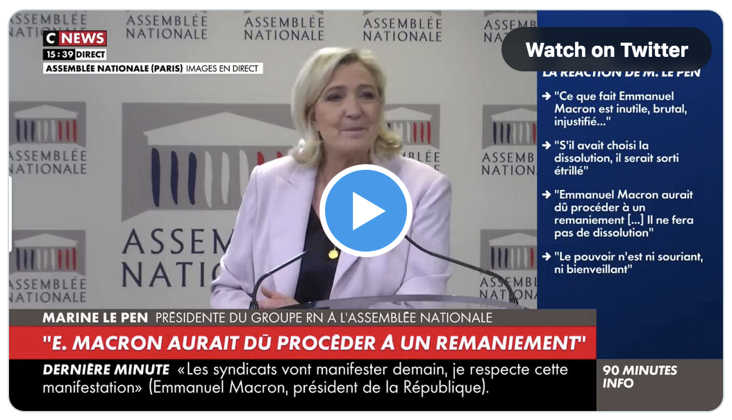 Marine Le Pen désavoue le député RN Joris Hébrard qui vient d’inaugurer une mosquée turque géante avec dôme et minaret, rattachée au gouvernement Erdogan, au Pontet : “il y a le droit à l’erreur, mais une seule fois” (VIDÉO)
