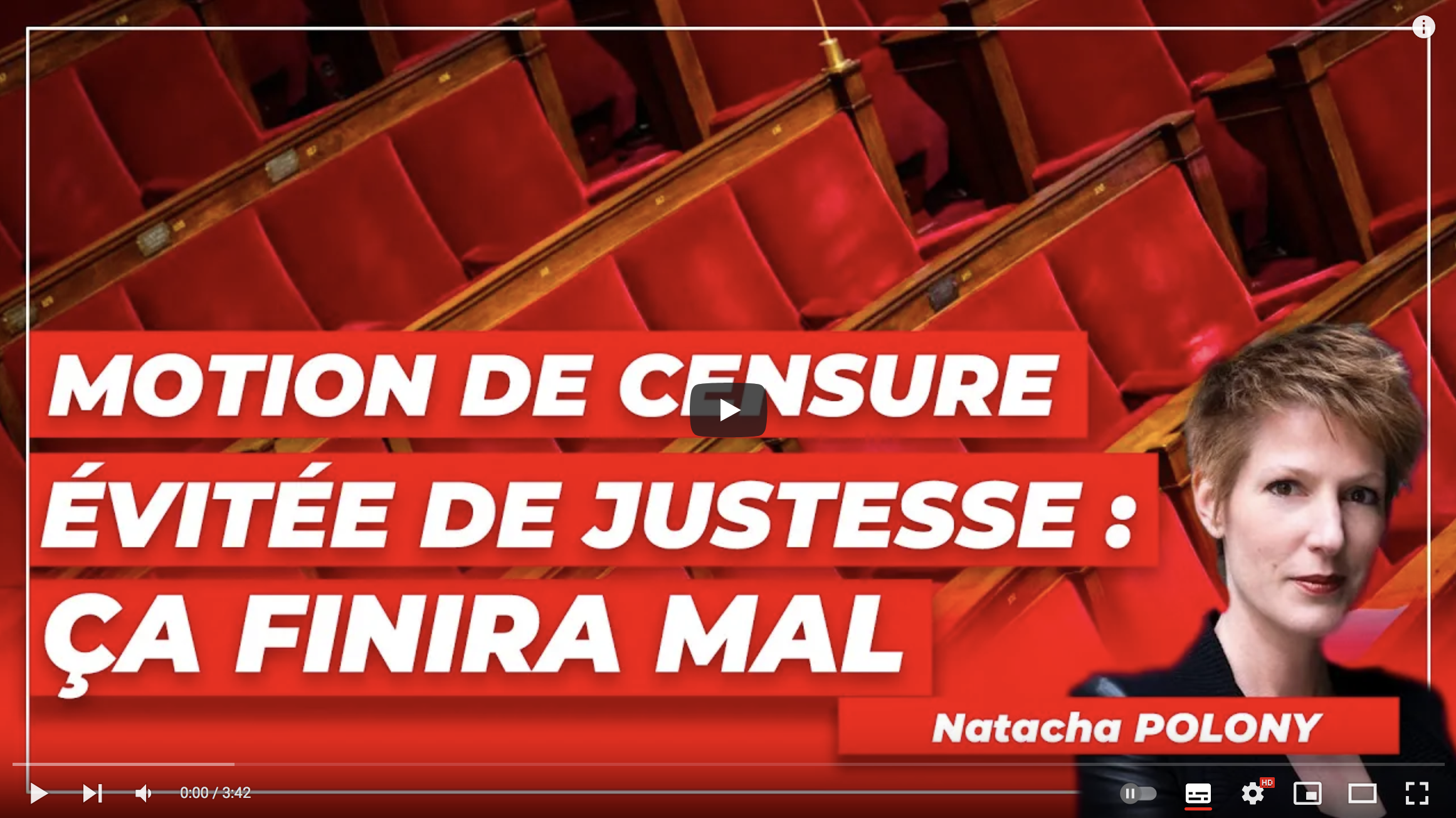 Motion de censure évitée de justesse : ça finira mal (Natacha Polony)