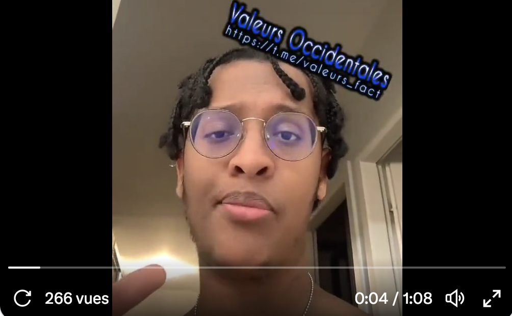 Ce jeune Zemmourien implore “les Noirs et les Arabes d’arrêter de demander aux Blancs de faire barrage à la haine en votant toujours pour Emmanuel Macron” (VIDÉO)