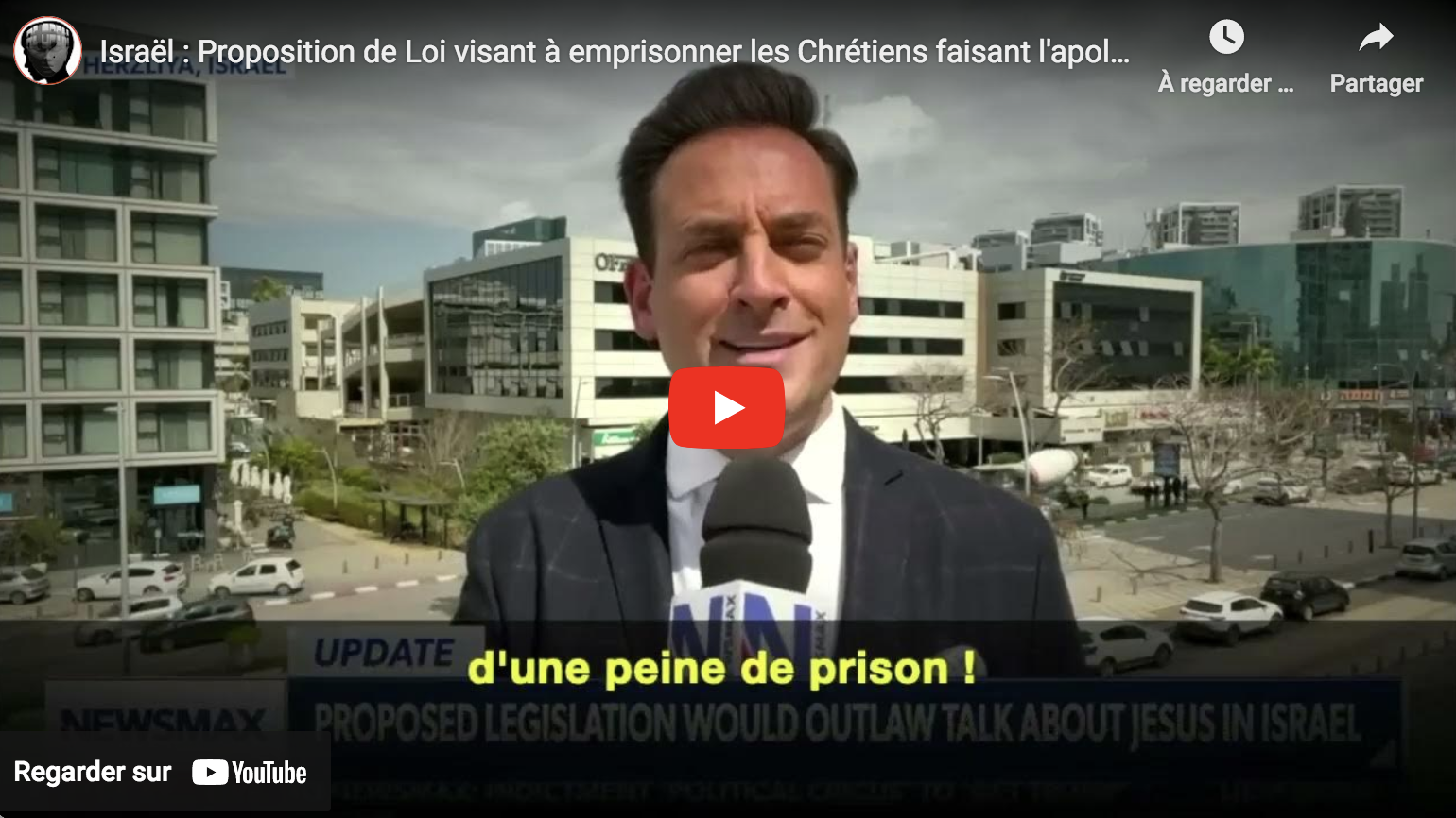 Israël : Une proposition de loi vise à emprisonner les chrétiens faisant l’apologie de Jésus-Christ…