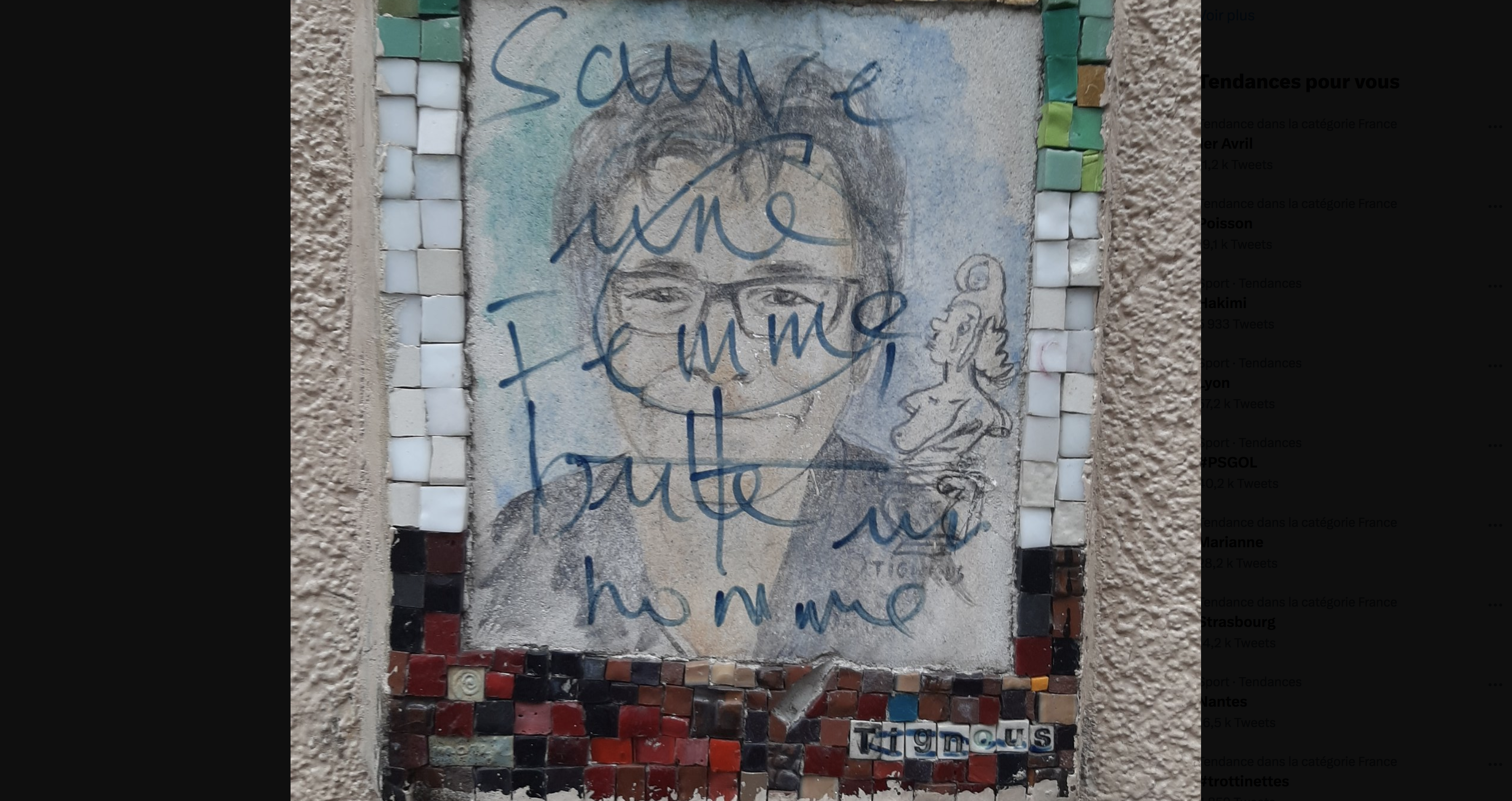 “Sauve une femme, butte un homme” : des petits portraits des victimes de “Charlie Hebdo” à quelques mètres de la tuerie souillés par ce slogan féministe…