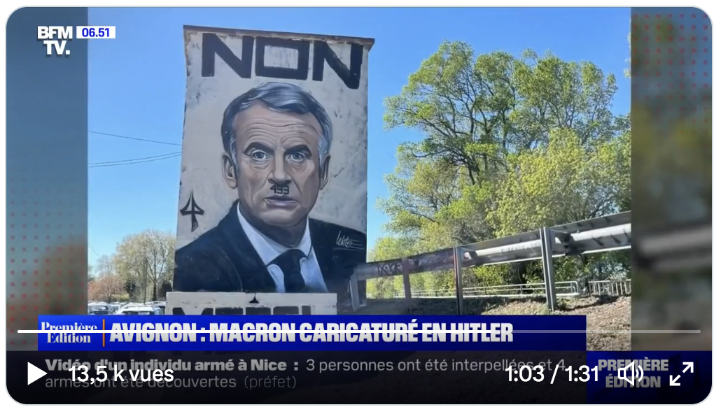 Après le pantin manipulé par Jacques Attali, le talentueux Lekto caricature Emmanuel Macron en Hitler (VIDÉO)