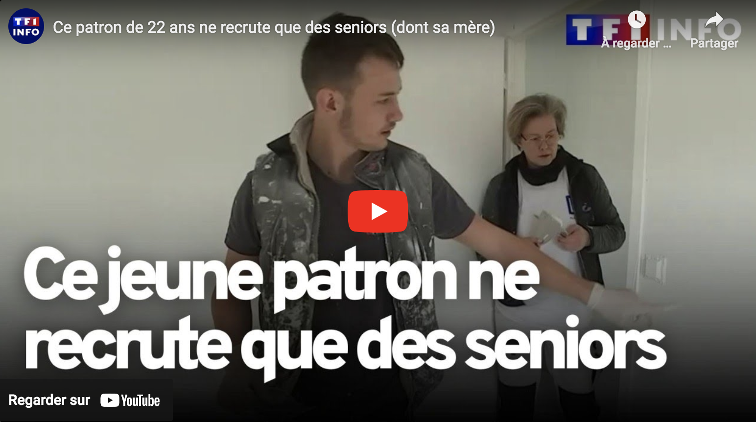 Ce patron de 22 ans ne recrute que des seniors (dont sa mère)