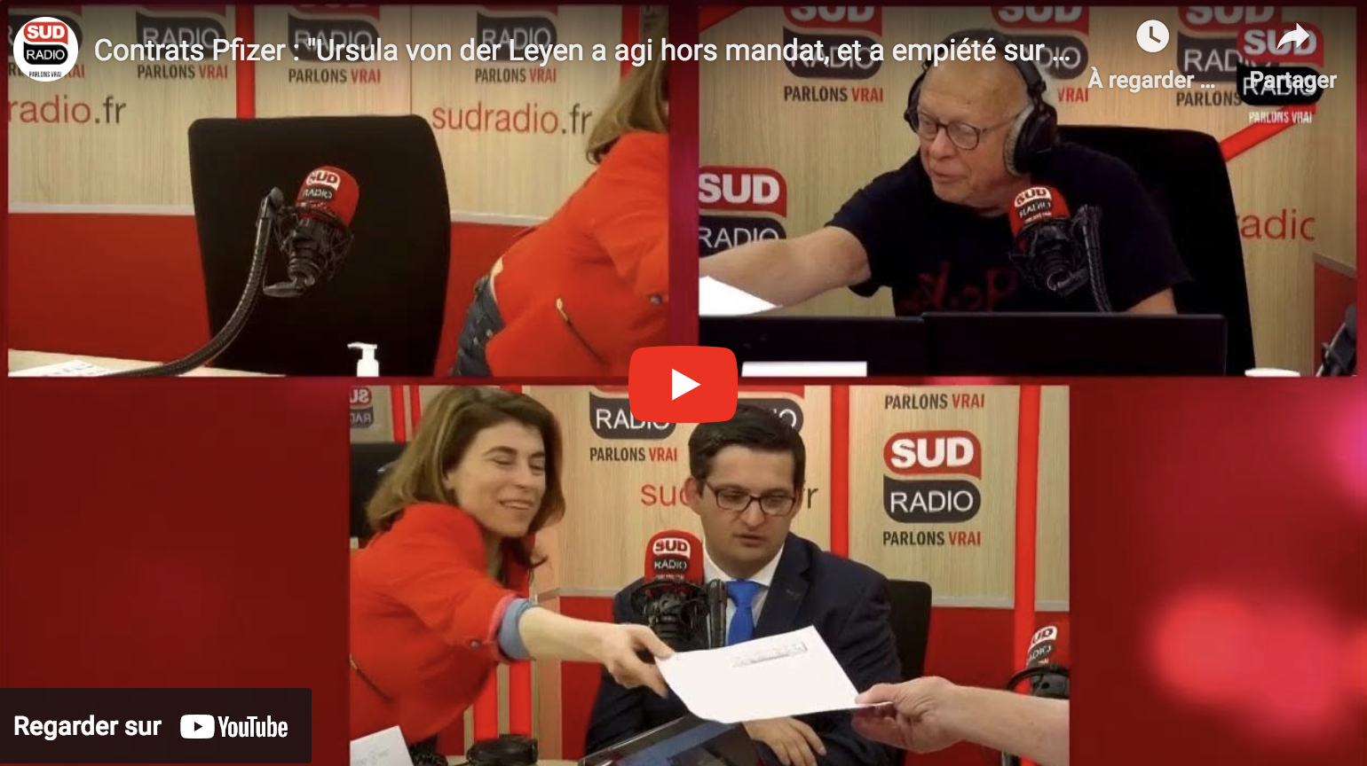 Contrats Pfizer : “Ursula von der Leyen a agi hors mandat, et a empiété sur le gouvernement belge !” (VIDÉO)