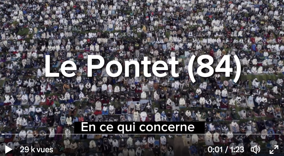 Au Pontet, une prière islamique géante a été organisée vendredi sur le stade municipal par la mosquée radicale AS-Sunnah avec l’accord de la mairie RN… (VIDÉO)