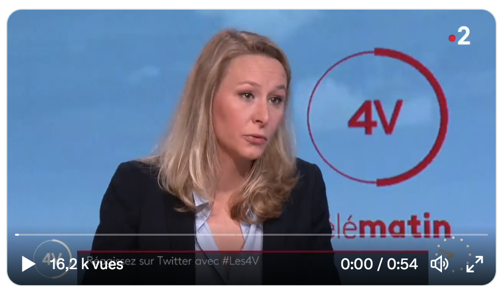 Marion Maréchal : “Le gouvernement et la gauche utilisent l’affaire de Saint-Brevin-les-Pins pour culpabiliser les Français qui sont très largement opposés à l’immigration” (VIDÉO)