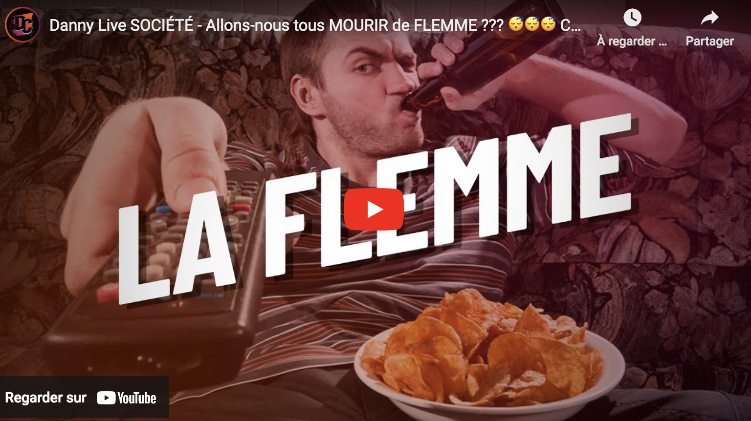 Allons-nous tous mourir de flemme ? 😴😴😴 Combattre ce fléau (Daniel Conversano)
