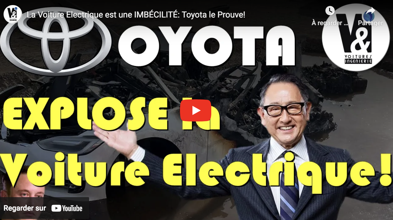 La voiture électrique est une imbécilité : Toyota le prouve (VIDÉO)