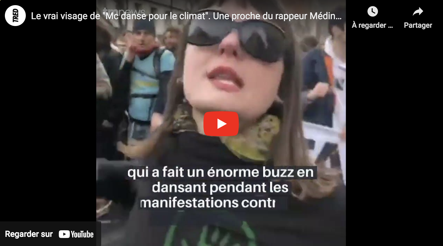 Le vrai visage de “Mc danse pour le climat”. Une proche du rappeur Médine ?