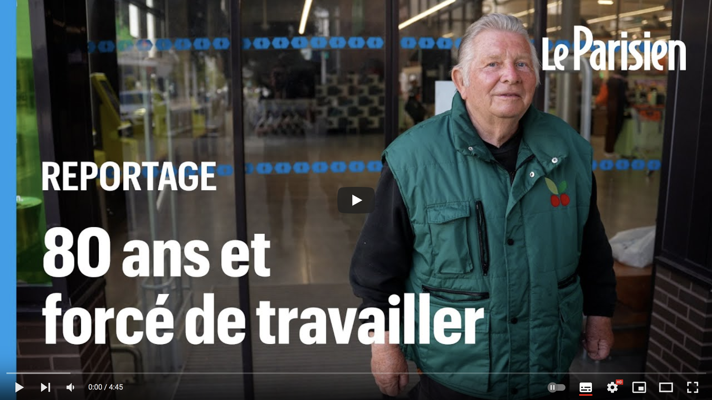 « À 80 ans, j’ai repris le travail » : Jacques, employé de supermarché faute de retraite suffisante (RENCONTRE)