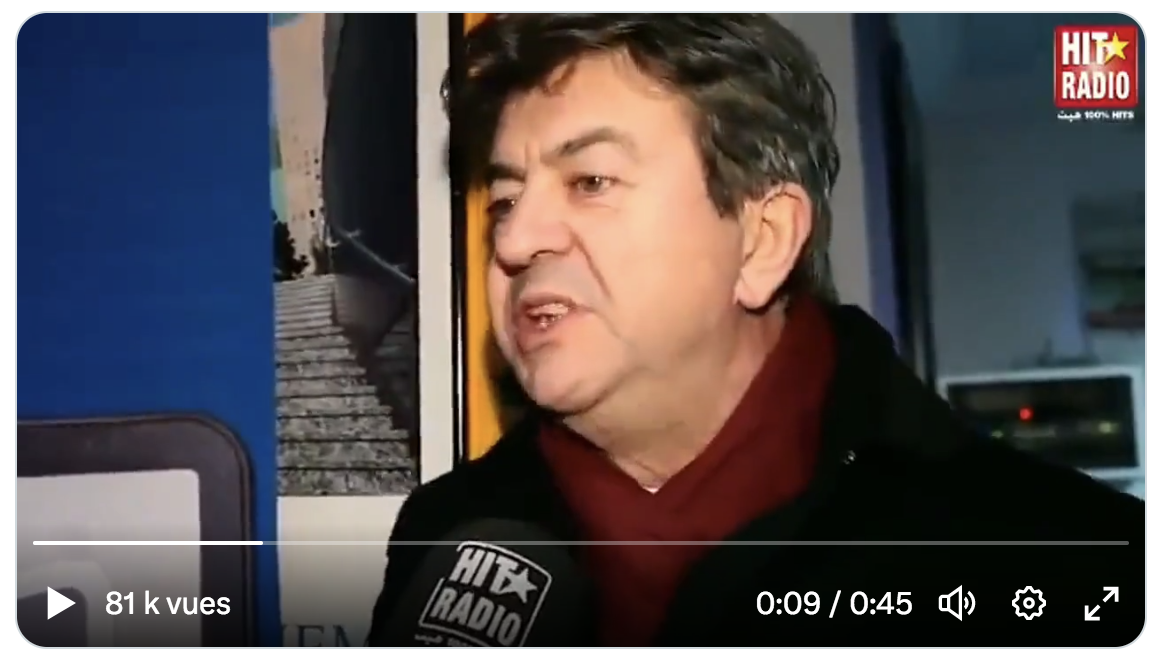 Quand Jean-Luc Mélenchon ne cachait pas sa haine de la France et des Français (VIDÉO)
