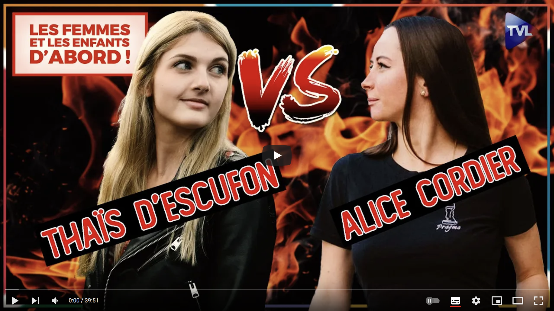 Thaïs d’Escufon / Alice Cordier : Deux femmes, deux combats ? (DÉBAT)