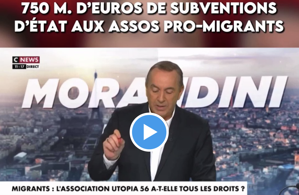 Le chiffre du jour : 750 millions d’euros de subventions d’État aux associations immigrationnistes sans compter les subventions des régions, des départements, des communes… (VIDÉO)