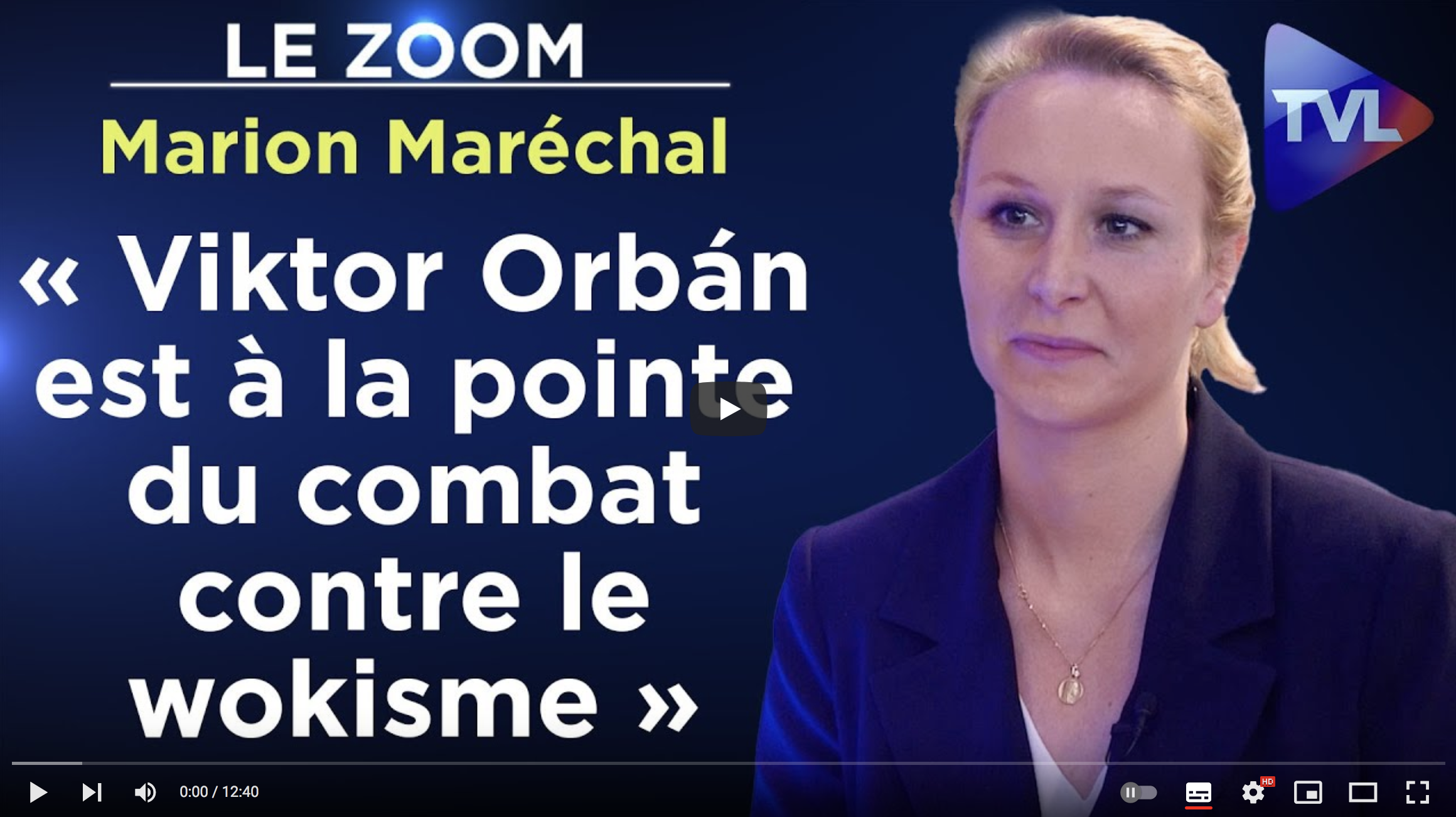 Marion Maréchal : « Viktor Orbán est à la pointe du combat contre le wokisme » (VIDÉO)